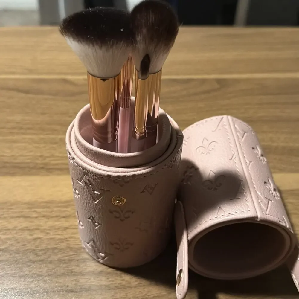 Holder Case Tube makeup Brush Holder Pink
